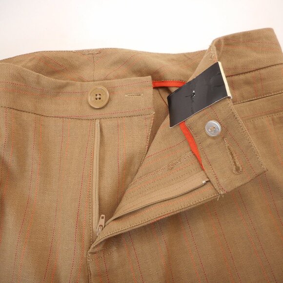 Venezia Women's size 16 Dress Pants Tan Pinstripe Stretch Careerwear Office NWT - Picture 8 of 9